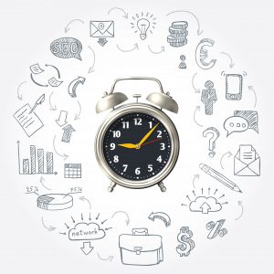 Illustration représentant une montre symbolisant la perception du temps et de la temporalité